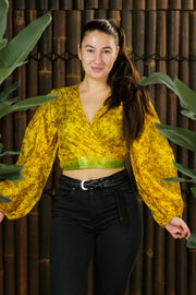 Bohemian Sustainable Fashion - Wrap top 'Sisu' - Uma Nomad