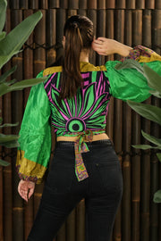 Bohemian Sustainable Fashion - Wrap top 'Sisu' - Uma Nomad