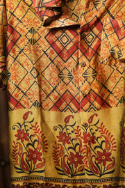 Bohemian Sustainable Fashion - Set of men's Shirt and Shorts 'Zephyr' - Large - with imperfection - Uma Nomad