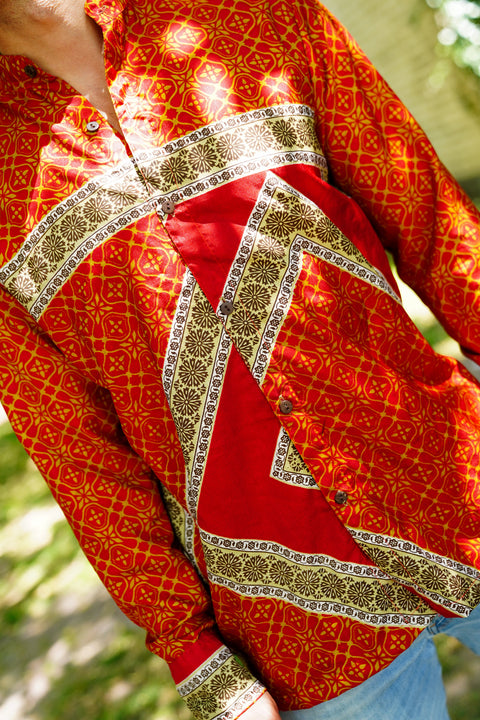 Bohemian Sustainable Fashion - Shirt 'Umoja' - M/L - Uma Nomad